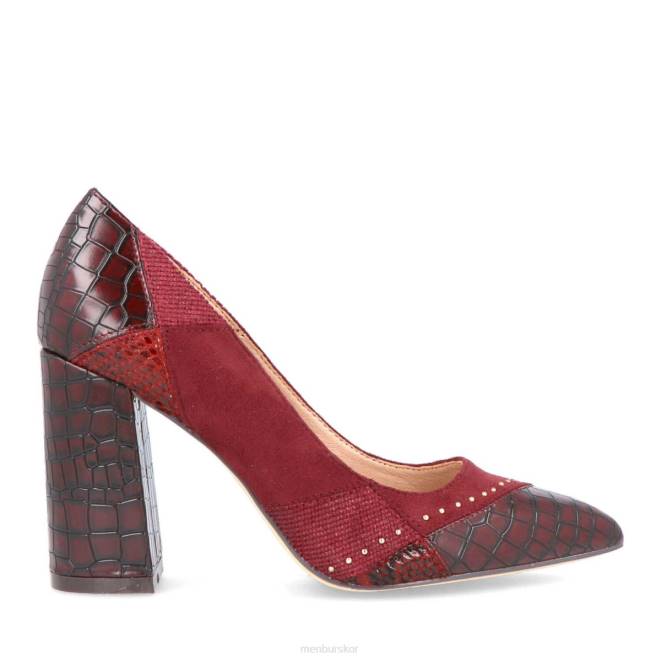 Menbur kvinnor röd sorgono 3 mellan och låga klackar 608J2153