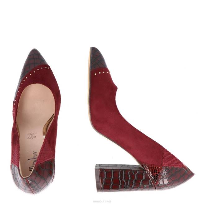 Menbur kvinnor röd sorgono 3 mellan och låga klackar 608J2153