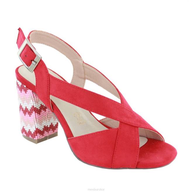 Menbur kvinnor röd udine mellan och låga klackar 608J2010