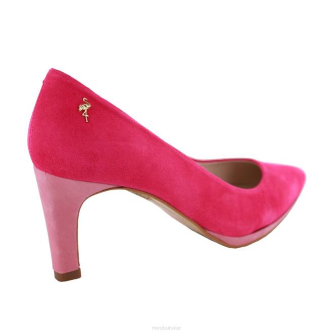 Menbur kvinnor rosa ensam mellan och låga klackar 608J1894