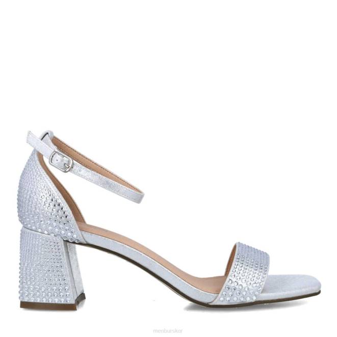 Menbur kvinnor silver aguamarina mellan och låga klackar 608J5673