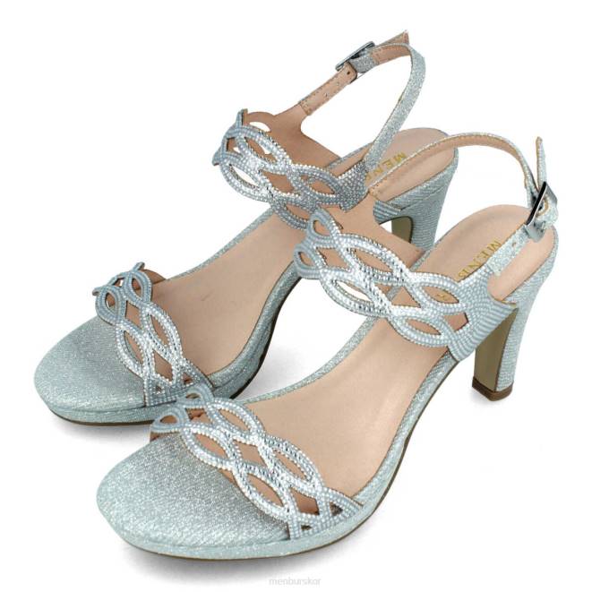 Menbur kvinnor silver altino mellan och låga klackar 608J5798