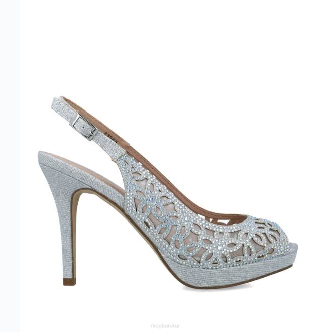 Menbur kvinnor silver canopus mellan och låga klackar 608J1603