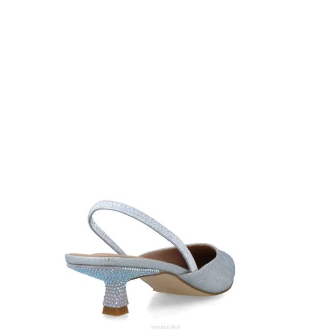 Menbur kvinnor silver cornalina mellan och låga klackar 608J5703