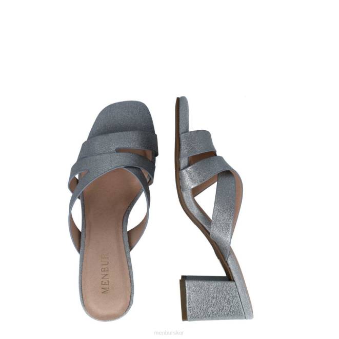 Menbur kvinnor silver estilbo mellan och låga klackar 608J5781