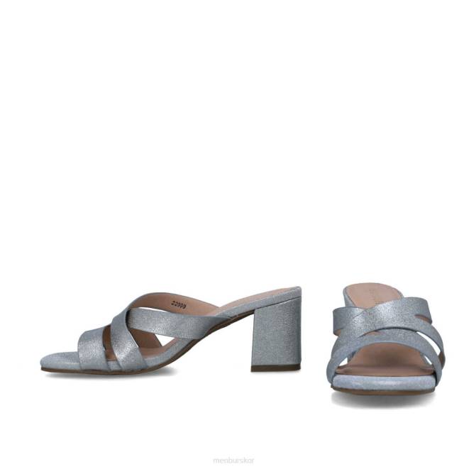 Menbur kvinnor silver estilbo mellan och låga klackar 608J5781