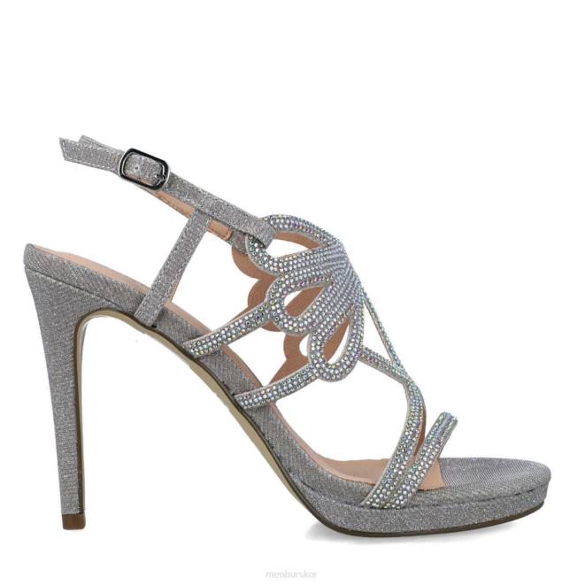 Menbur kvinnor silver eupori mellan och låga klackar 608J1683