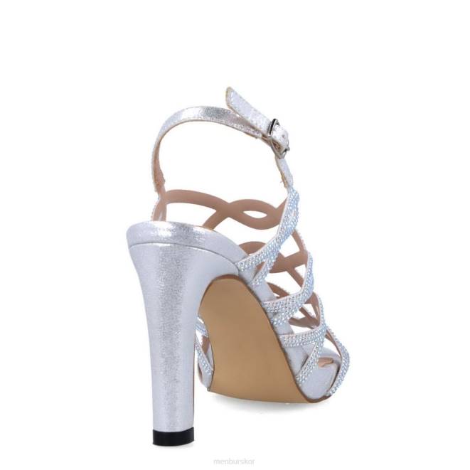 Menbur kvinnor silver felice mellan och låga klackar 608J5819