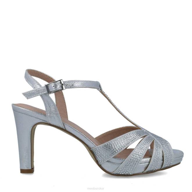 Menbur kvinnor silver glauco mellan och låga klackar 608J5800