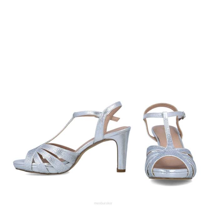Menbur kvinnor silver glauco mellan och låga klackar 608J5800