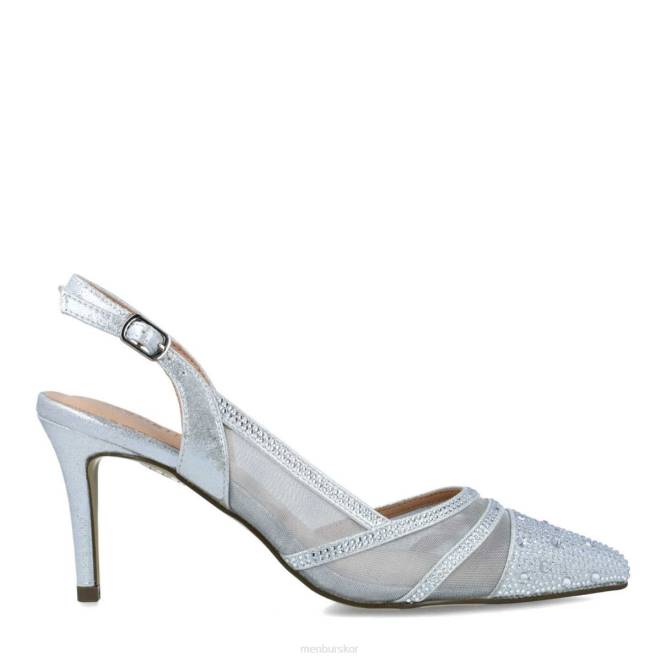 Menbur kvinnor silver glauco mellan och låga klackar 608J5812