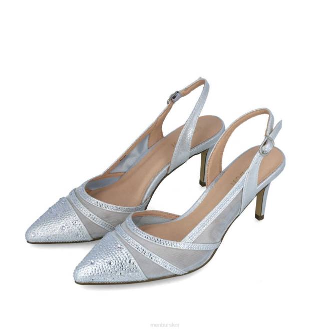 Menbur kvinnor silver glauco mellan och låga klackar 608J5812