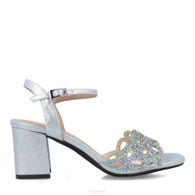 Menbur kvinnor silver grosularia mellan och låga klackar 608J5654