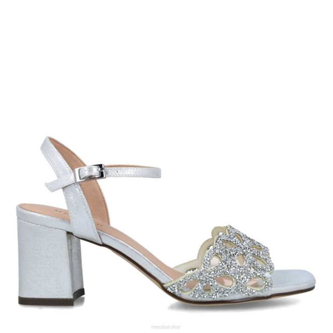 Menbur kvinnor silver grosularia mellan och låga klackar 608J5654