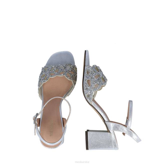 Menbur kvinnor silver grosularia mellan och låga klackar 608J5654