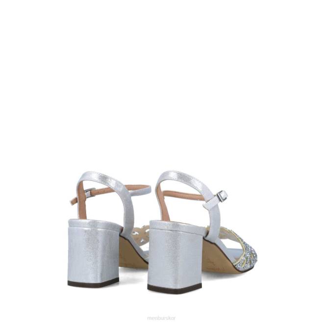 Menbur kvinnor silver grosularia mellan och låga klackar 608J5654