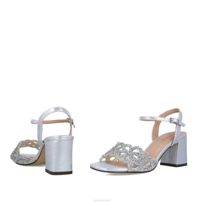 Menbur kvinnor silver grosularia mellan och låga klackar 608J5654