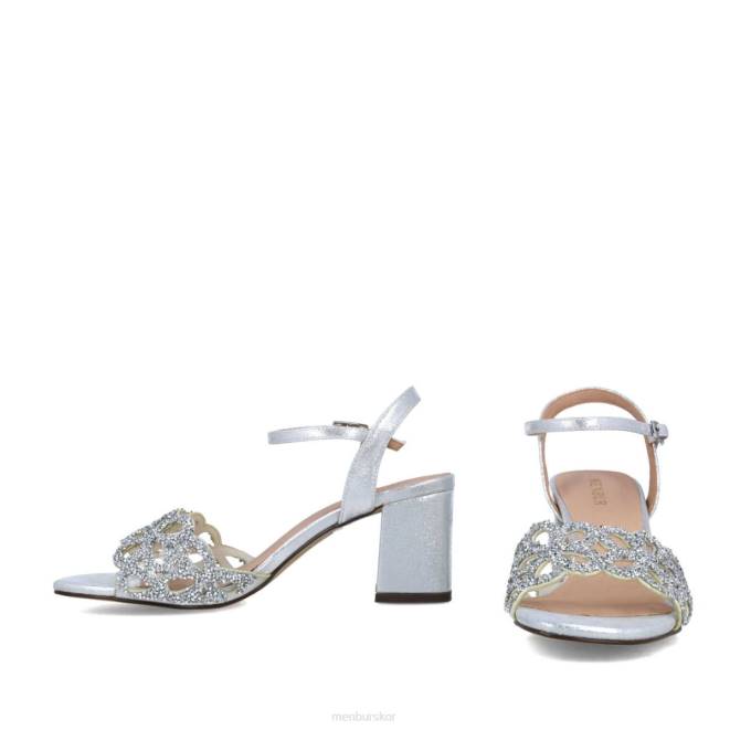 Menbur kvinnor silver grosularia mellan och låga klackar 608J5654