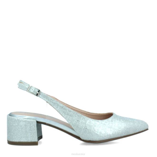 Menbur kvinnor silver isonzo mellan och låga klackar 608J5907