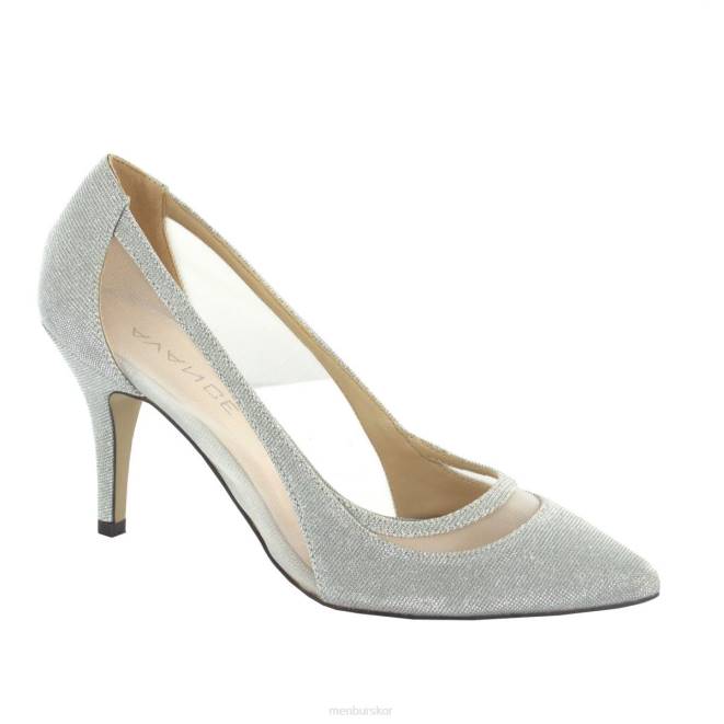Menbur kvinnor silver jau mellan och låga klackar 608J5970