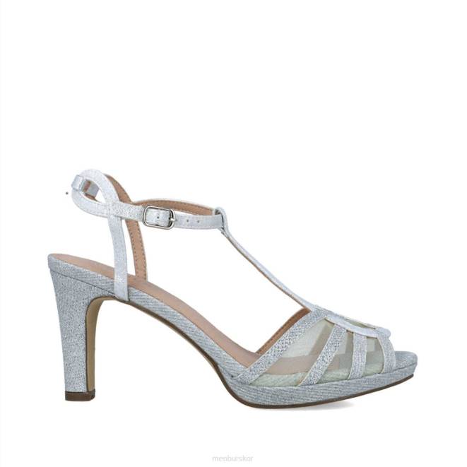 Menbur kvinnor silver koma berenices mellan och låga klackar 608J1581