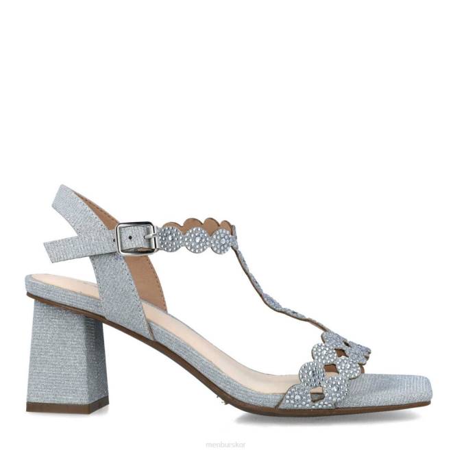 Menbur kvinnor silver kunzita mellan och låga klackar 608J1650