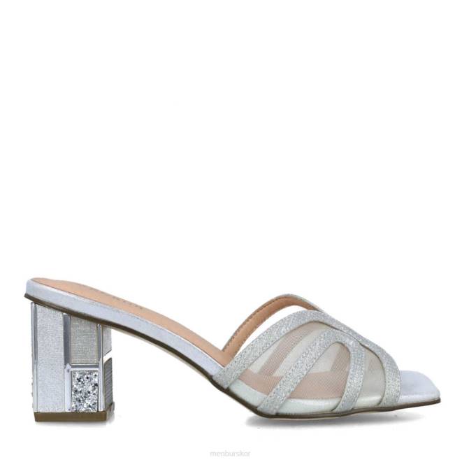 Menbur kvinnor silver malaquita mellan och låga klackar 608J5647