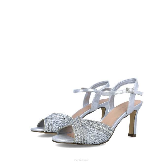 Menbur kvinnor silver nefele mellan och låga klackar 608J5809