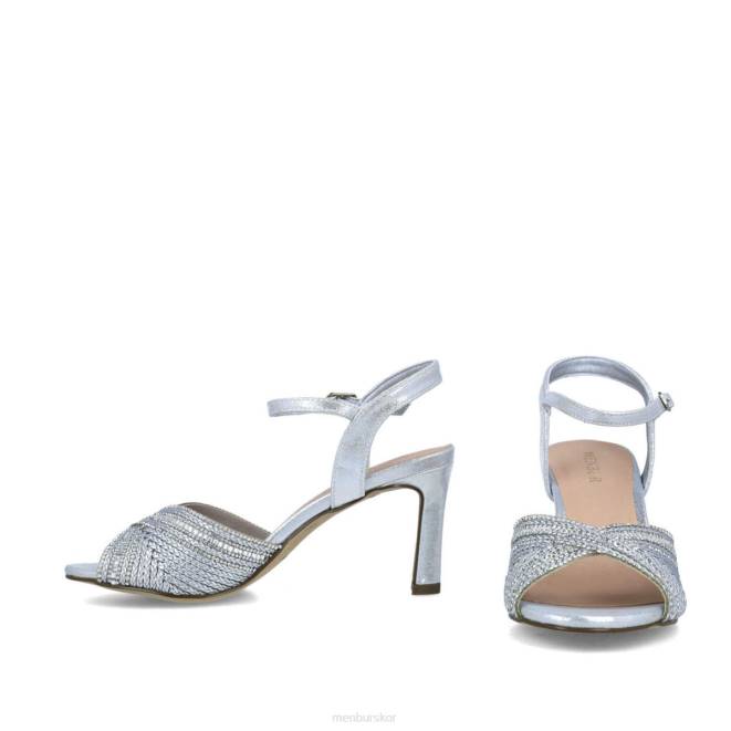 Menbur kvinnor silver nefele mellan och låga klackar 608J5809