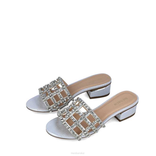 Menbur kvinnor silver norma mellan och låga klackar 608J5522