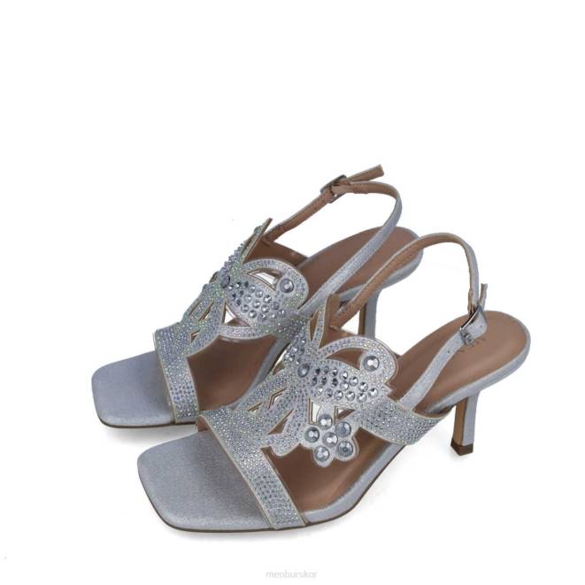 Menbur kvinnor silver onix mellan och låga klackar 608J5609