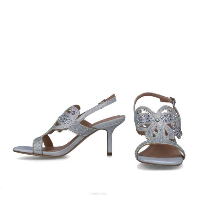 Menbur kvinnor silver onix mellan och låga klackar 608J5609