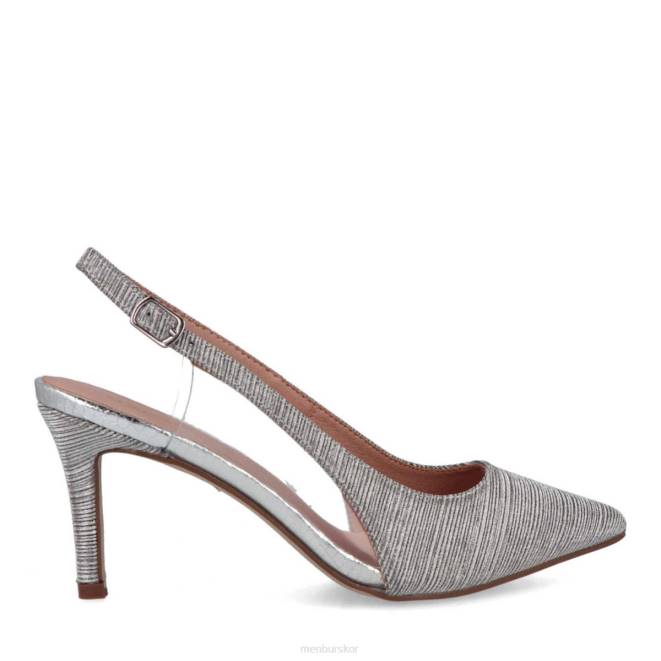 Menbur kvinnor silver pasquali mellan och låga klackar 608J1742