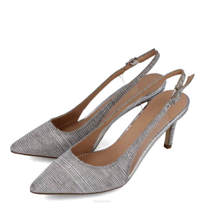 Menbur kvinnor silver pasquali mellan och låga klackar 608J1742