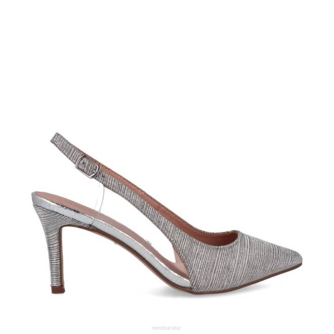 Menbur kvinnor silver pasquali mellan och låga klackar 608J1742