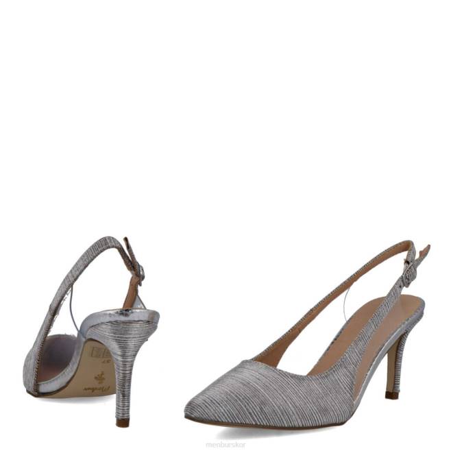 Menbur kvinnor silver pasquali mellan och låga klackar 608J1742