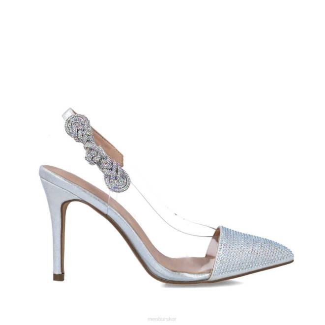 Menbur kvinnor silver perseus mellan och låga klackar 608J5577