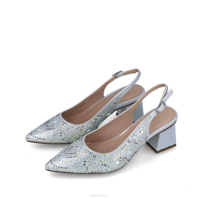 Menbur kvinnor silver procyon mellan och låga klackar 608J5582