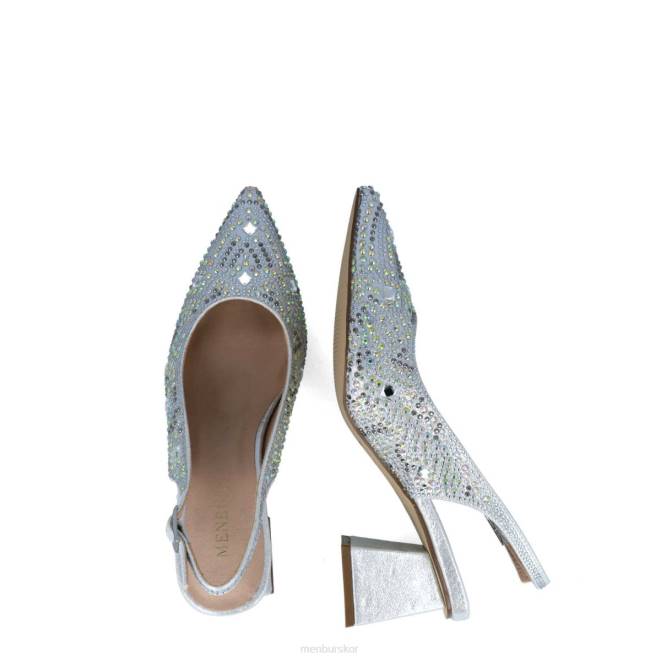 Menbur kvinnor silver procyon mellan och låga klackar 608J5582