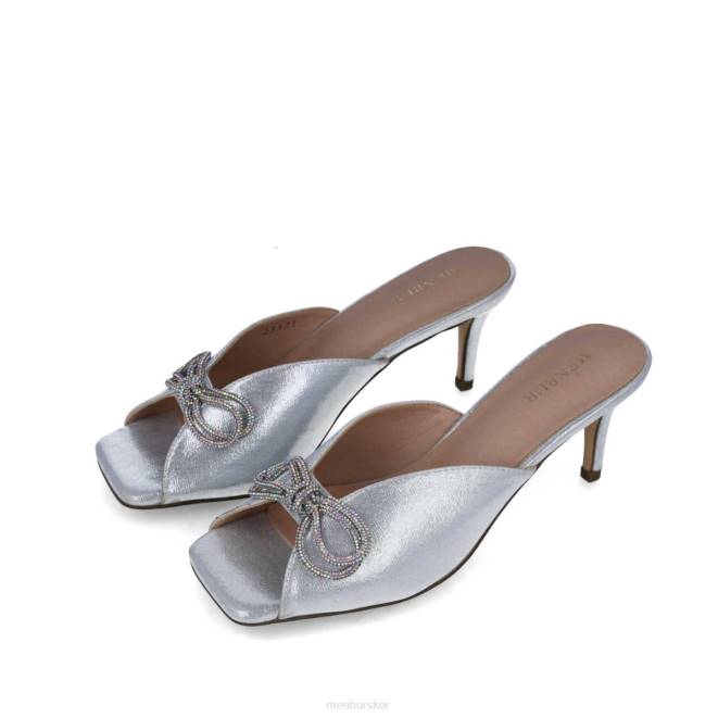 Menbur kvinnor silver rodolita mellan och låga klackar 608J5660