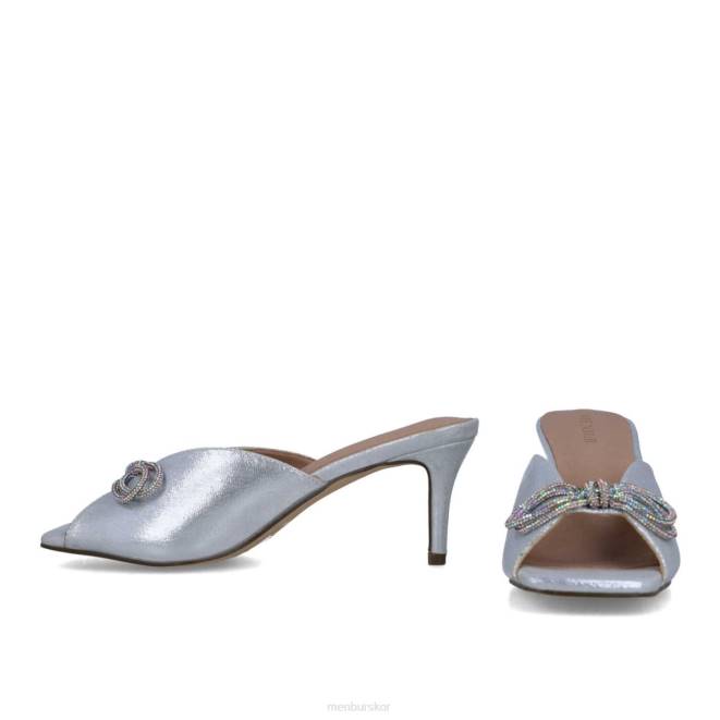 Menbur kvinnor silver rodolita mellan och låga klackar 608J5660