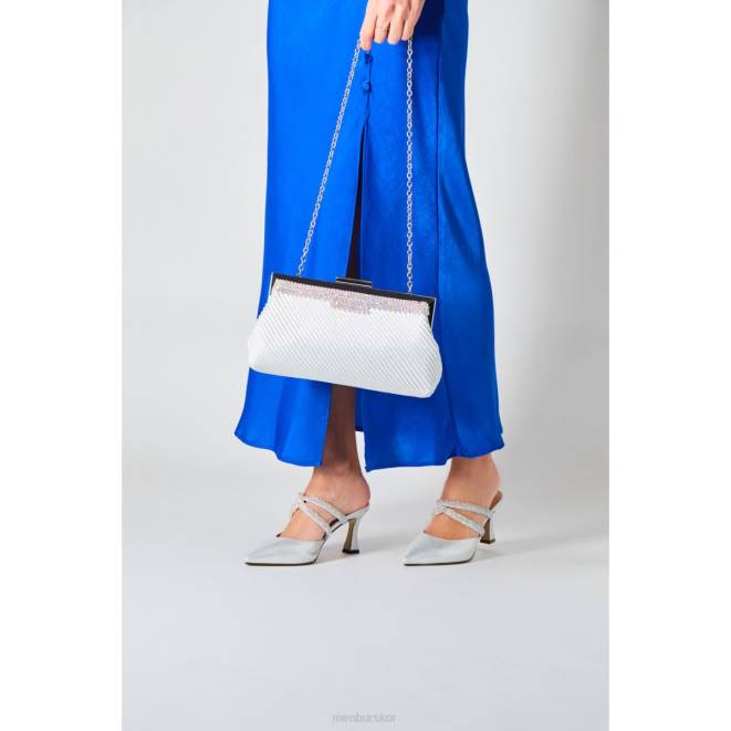 Menbur kvinnor silver rodolita mellan och låga klackar 608J5693