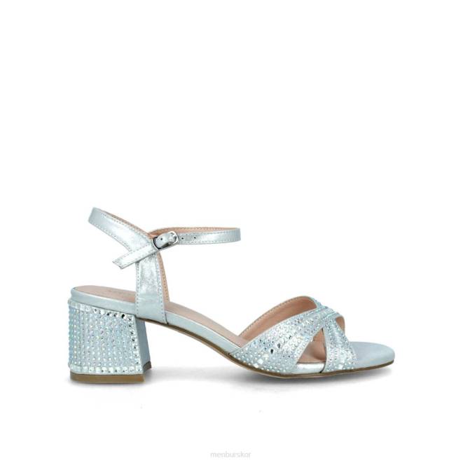 Menbur kvinnor silver sorisolo mellan och låga klackar 608J2159