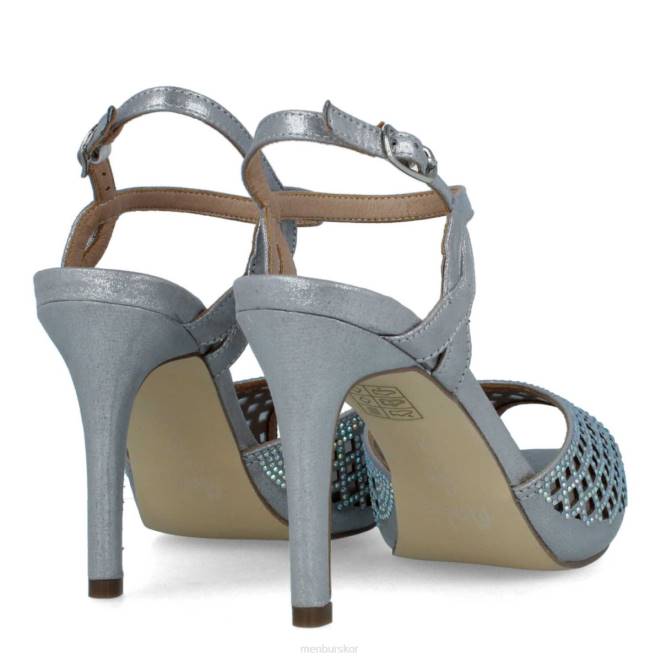 Menbur kvinnor silver stopp mellan och låga klackar 608J2174