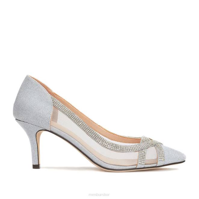 Menbur kvinnor silver taisten mellan och låga klackar 608J2179