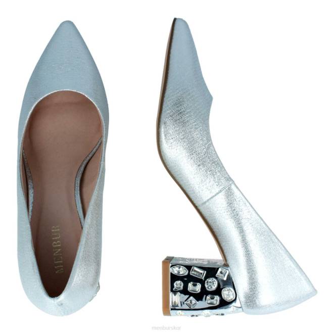 Menbur kvinnor silver tarcento mellan och låga klackar 608J2198