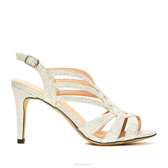 Menbur kvinnor silver tripi mellan och låga klackar 608J1956