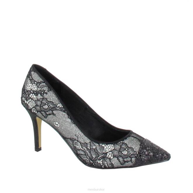 Menbur kvinnor silver uppfattat mellan och låga klackar 608J1765