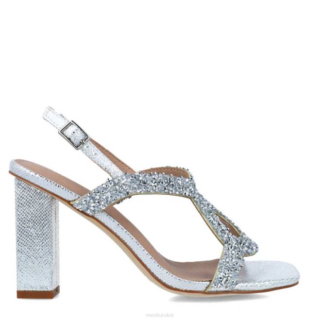 Menbur kvinnor silver urania mellan och låga klackar 608J1696