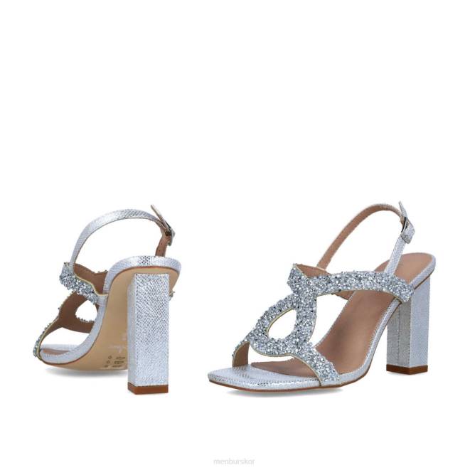 Menbur kvinnor silver urania mellan och låga klackar 608J1696
